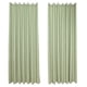 thumbnail image 1 of Light Green Blackout Curtains Set of 2 – Stylish Home Decor Drapes with Perforated Design for Living Room Bedroom Sunlight Protection Modern Look, 1 of 4