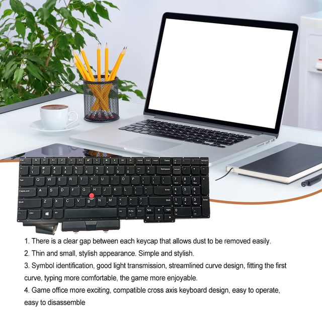 Keyboards Fluent Typing Mute PC Input Pointer Keypad Apparatus Key Board Pointer Home Use Sensitive Keypads Replacement for Thinkpad E15 GEN 1