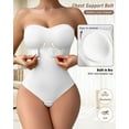 thumbnail image 5 of USEASY Strapless Shapewear Bodysuits for Women Tummy Control Shapewear Thong Bodysuit with Built in Bra Body Shaper, 5 of 8