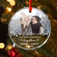 thumbnail image 4 of Our 2nd Christmas Together Glass Ornament 2025, Photo/Date/Name Mr & Mr Together Christmas Ornament Gift for Wedding Dating Anniversary, Second Xmas Together Glass Ornaments, 4 of 6