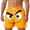 Orange, variant on Men Shorts Casual Men's Funny Cartoon Character Print Casual Summer Shorts Comfortable Elastic Waist Breathable Outdoor for Daily and Vacation Black L