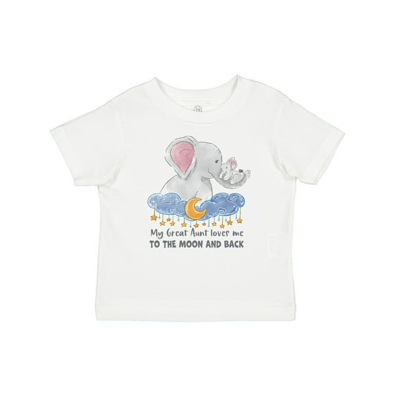Inktastic My Great Aunt Loves Me to the Moon and Back Boys or Girls Baby T-Shirt