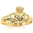 thumbnail image 2 of Men's Classic Claddagh Ring In Solid 14k Yellow Gold, 2 of 6