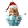 2024 New Christmas Tree Decorations, Cute Hanging Ornament, Funny Kitty