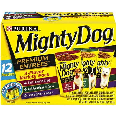 Mighty Dog Pouch Variety 5.3oz 12pk