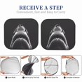 thumbnail image 6 of Haiem Black And White Shark Car Windshield Sun Shade (2 Pieces) Foldable Windshield Sun Shade Car Accessories for Truck SUV Pickup-Large, 6 of 7