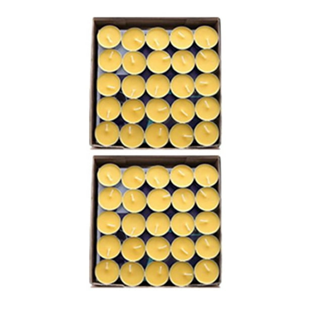 Decorativas Meditación Budista Quemadura Limpia Ghee Lámparas Artesanía para Diwali Ceremonias Iglesia 8 Horas Amarillo 50x
