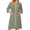 Army Green(Solid), variant on Robes for Women Zipper Lightweight 3/4 Sleeve Summer Bathrobes for Women Zipper Front Knee Length Plus Size Bathrobe Nightgown with Pockets Light Green XXXL
