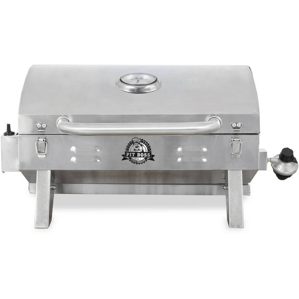 Pit Boss 305 sq in Stainless Steel Portable Grill - Walmart.com ...