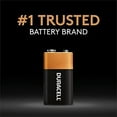 thumbnail image 2 of Duracell Coppertop 9V Battery, 1 Count Pack, 9-Volt Battery with Long-lasting Power, All-Purpose Alkaline 9V Battery for Household and Office Devices, 2 of 3