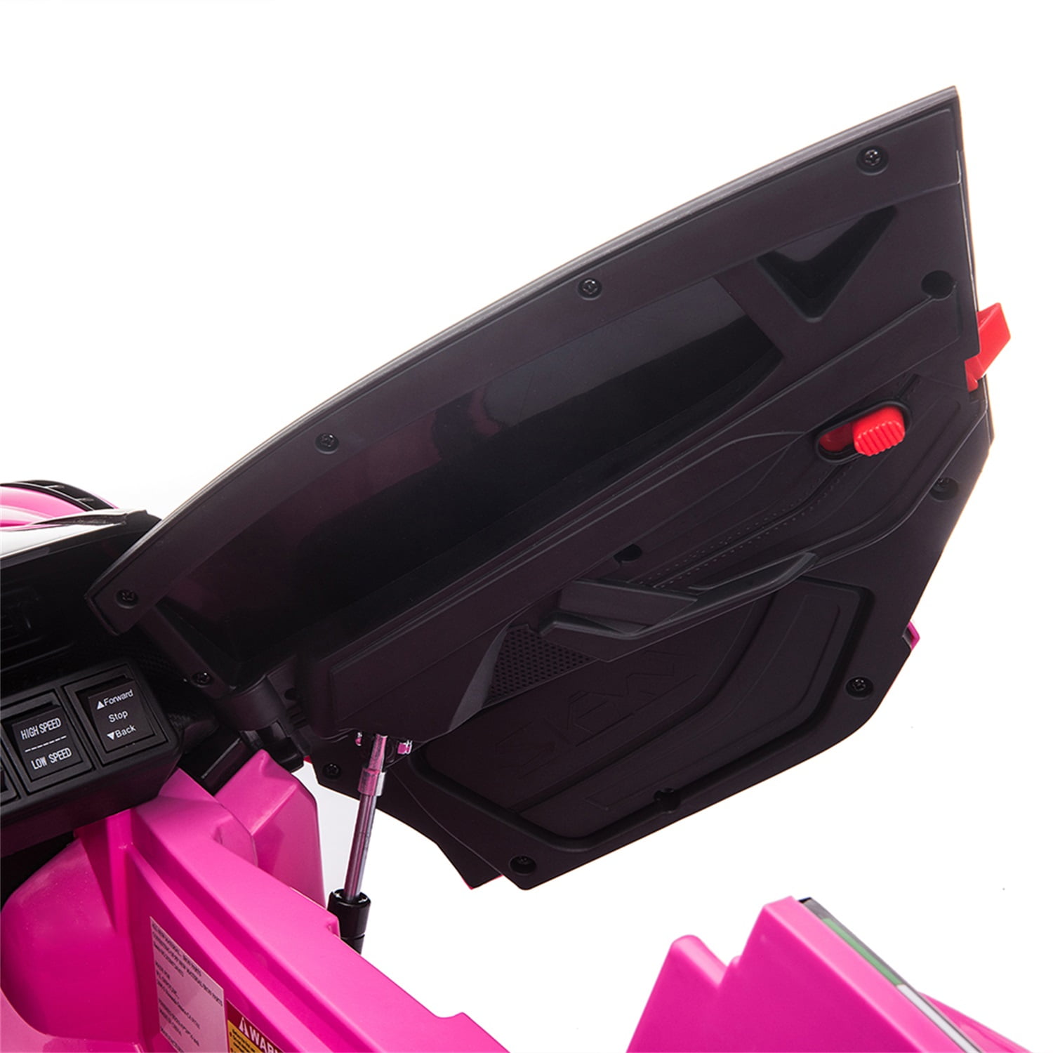 CIPACHO Kids Electric Ride On 12V Licensed Lamborghini SIAN Battery Powered Sports Car Toy with 2 Speeds, Parent Control, Sound System, Pink