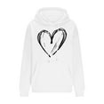 thumbnail image 5 of Kilaqueen Plus Size Hoodies for Women Fashion Heart Graphic Printed Oversized Sweatshirt Soft Long Sleeve Pullover Tops Stretch Loose Fall Winter Outfits, 5 of 6