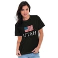thumbnail image 3 of Utah Pride American Flag UT USA Men's Graphic T Shirt Tees Brisco Brands X, 3 of 4