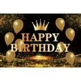 thumbnail image 2 of AMERTEER Happy Birthday Backdrop Banner Background Cloth Photo Props Party Decoration, 2 of 10