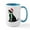 White/Blue Inside, variant on CafePress - Christmas Black Lab Holiday Dog Mugs - 15 oz Ceramic Large White Novelty Mug