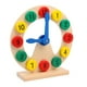 thumbnail image 5 of Reloj de madera, reloj educativo de juguete para niños, material de enseñanza de horas Montessori, juguete educativo de madera para bebés de 3, 4, 5 y, 5 of 8