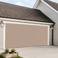 thumbnail image 4 of Beige Solid Color Garage Door Cover Banner 6 x 13 FT, Aesthetics Contemporary Luxury Garage Door Curtains Backdrop with Grommets for Indoor Outdoor Wall Party Porch Yard Decorations Background, 4 of 9