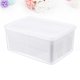 thumbnail image 4 of EeaseMX Refrigerador de cocina para el hogar, caja para conservar alimentos y frutas, recipiente hermético, rectangular, transparente y con drenaje (1,5 l, blanco), 4 of 7