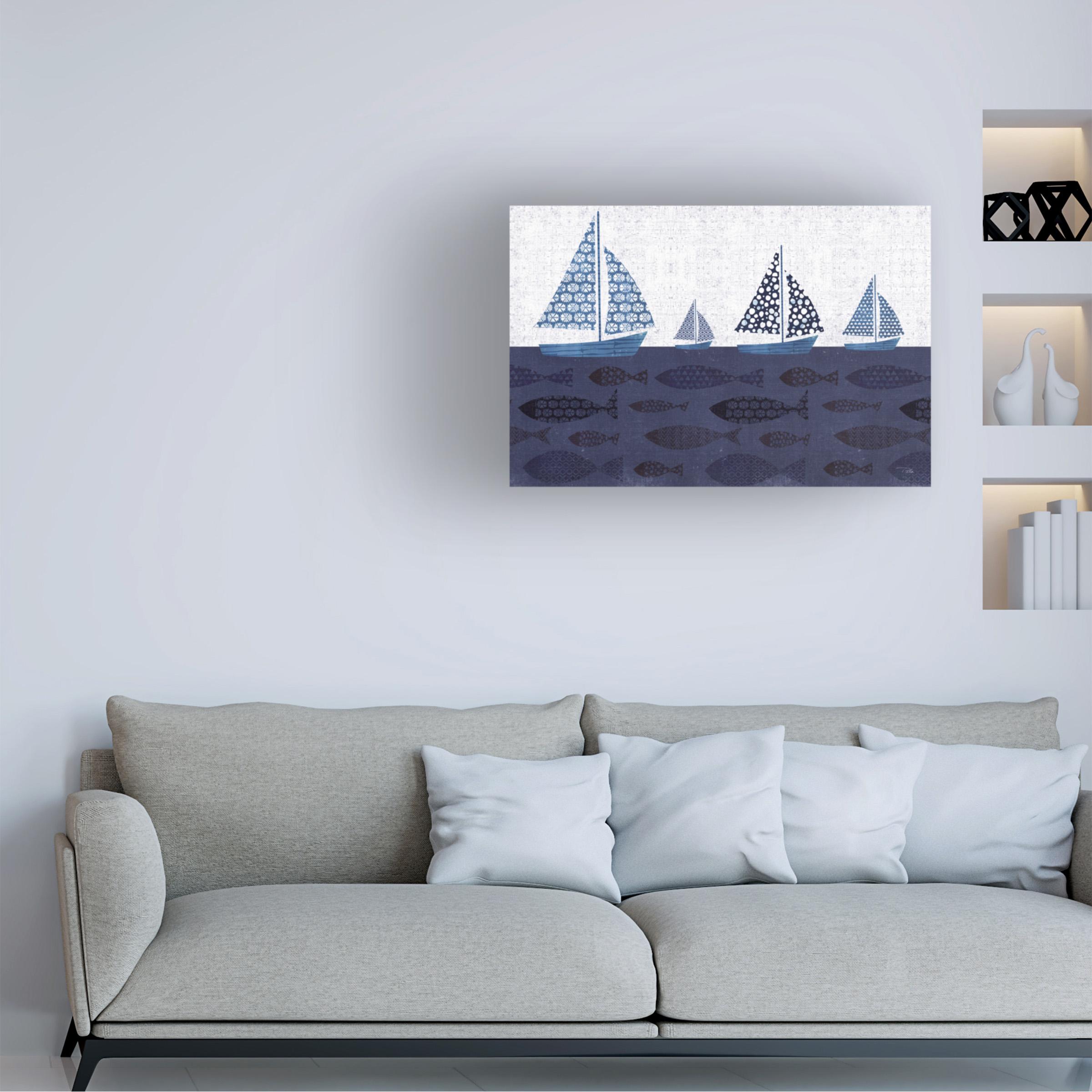 Trademark Fine Art 'Sunday on the Coast VII' Canvas Art by Pela
