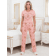 thumbnail image 2 of Pijama De 3 Piezas Mujer Pantalon Short Y Playera A Juego, 2 of 5