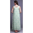 thumbnail image 4 of Bimba Rayon Maxi Nightwear Ladies Rayon Printed Sleeveless Night Gown Maxi Dress-XS, 4 of 5