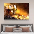 thumbnail image 4 of Póster de lienzo con dos copas de vino y unos racimos de uvas, decoración de dormitorio, paisaje deportivo, decoración de oficina, regalo, estilo marco, 20 x 30 cm, 4 of 8