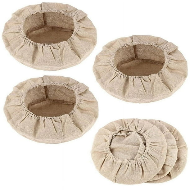 Forro de tela para cesta de fermentación de pan redonda, banneton de masa madre, tela para fermentación, cubierta de ratán natural para cesta de masa para hornear