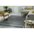 thumbnail image 2 of EORC Gray Hand-Woven Wool Contemporary Natural Wool Flat Area Rug, 2 of 8