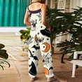 thumbnail image 4 of IYYVV Halloween Jumpsuits for Women Sleeveless Pumpkin Print Rompers Pant Adjustable Strap Baggy Overalls 2026 Complexion S, 4 of 7