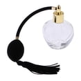 thumbnail image 5 of Crystal Vintage Glass Empty Refillable Perfume Bottle with Spray 100ML Black, 5 of 6