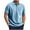 Blue, variant on Short Sleeve Polo Shirts for Men Lightweight Button Down Corduroy Tshirts Business Casual Green Solid Mens Shirts L