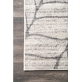 thumbnail image 6 of nuLOOM Boyce Contemporary Leaves Area Rug, 5' x 8', Light Gray, 6 of 8