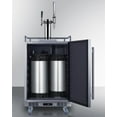 thumbnail image 3 of Summit Sbc682cmtwin 24 Inches Wide 5.6 Cu. Ft. Built-In / Free Standing Double Tap Coffee, 3 of 11