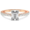 thumbnail image 4 of IGI Certified 3 Carat Emerald Shape Lab Grown Diamond Engagement Ring | 14K Rose Gold | Jia Secret Double Halo Eternity Lab Diamond Ring | FG-VS1-VS2 Quality Friendly Diamonds, 4 of 6