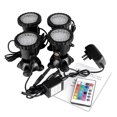 thumbnail image 2 of Control Remoto Rgb 36-Led Foco Subacuático Ip68 Para Agua Acuario Jardín Estanque Pecera Iluminación Enchufe De Ee. Uu. 4 Uds Inevent HA025585-01, 2 of 6