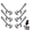 6PCS, variant on 7 in 1 Aluminum Bung Wrench,Heavy-duty Drum/drum Opener, Multifunctional Metal Bucket Lid Remover, Suitable for Garage, Workshop and Industrial Applications.