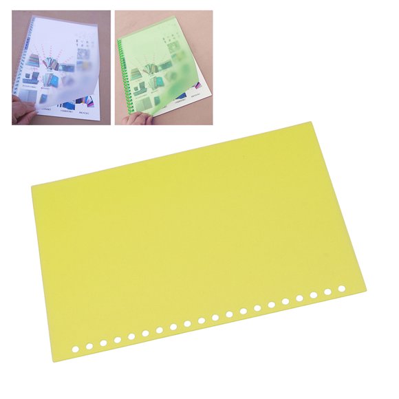 Paper Cover 50Pcs Sheet Protector Paper Binding Cover Matte A5 20 Holes PP Plastic For Presentation