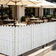 thumbnail image 6 of Expandable Artificial Hedge Fence Panel with Flowers Faux Leaf Privacy Screen for Balcony Patio Wall Garden Backyard Outdoor Decor, 6 of 6