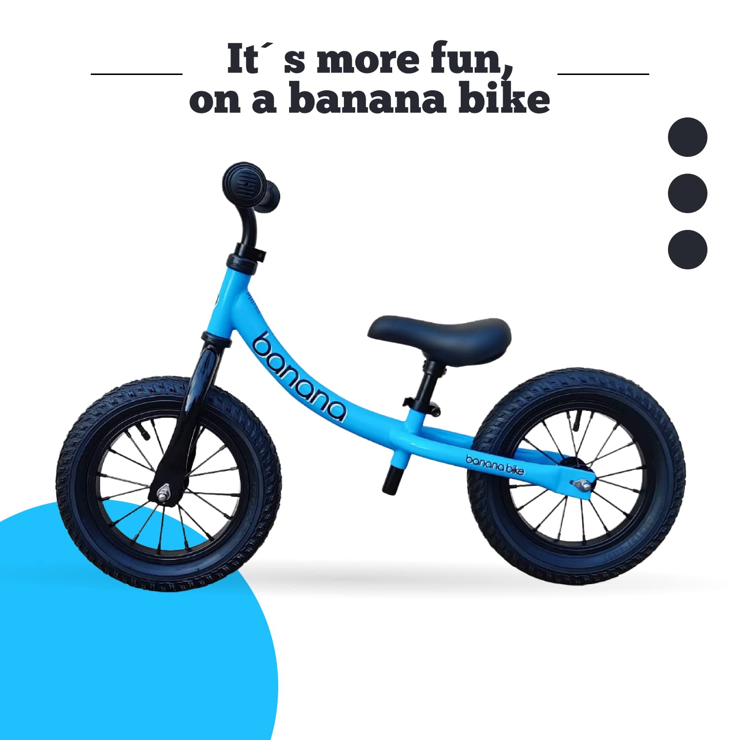 Banana Bike GT Balance Bike 12" Blue photo 7