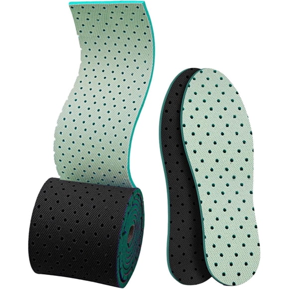 ZOUSSIQI Sport Shoe Insole - Shock Absorbing -Cut Walking Shoe Insole, Breathable -Cutting Shoes Insoles Rolls with 2 Reversible Colors | Wear Resistant Shoe Inserts for Women Men Kids CA919-35535