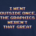 thumbnail image 3 of CafePress - The Graphics Weren't Great Dark T Shirt - Men's Classic Graphic Cotton T-Shirt, 3 of 4