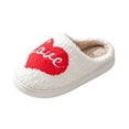 thumbnail image 3 of IEMIEMIEM Womens Fuzzy Close Toe Slippers Heart Rainbow Print Soft Comfy Memory Foam Slip On Indoor House Bedroom Slides Slippers 7.5-8 Wide, 3 of 6