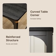 Dining Table Set, Kitchen and Chairs for 2, PU Leather Modern Room Sets for Home, Kitchen, Living Room,Black