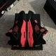 thumbnail image 4 of Ni - ke Air Jordan 4 Red Thunder Retro Sneakers 2022 Size 7Y GS Black, 4 of 5