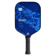 Wilson Echo Camo Pickleball Paddle, Fiberglass Composite Classic Shape - Blue
