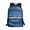 Blue Tie Dye Pattern, variant on British Rose Union Adjustable Comfort Straps Backpack for School Outdoor, Smooth Zipper Large Capacity School Backpack Lightweight Student Bookbag