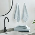 thumbnail image 5 of Gogreen 100% Cotton Bath Towel Sets of 8 Pieces, 2 Bath Towels 2 Hand Towels 4 Washcloths, Highly Absorbent Towels for Bathroom, Gym, Hotel (Light Blue), 5 of 8