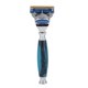 thumbnail image 1 of Afeitadora de barba manual tradicional para hombres, depilación de barba facial, maquinillas de afeitar de seguridad, color azul, 1 of 8