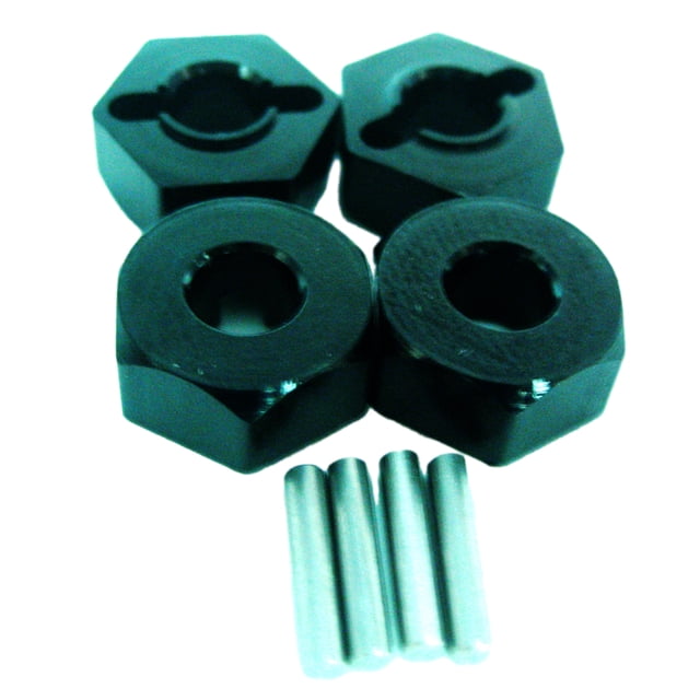 Adaptador de montaje hexagonal Vogacara para rueda de aleación de aluminio RCGOFOLLOW 1/16 negro