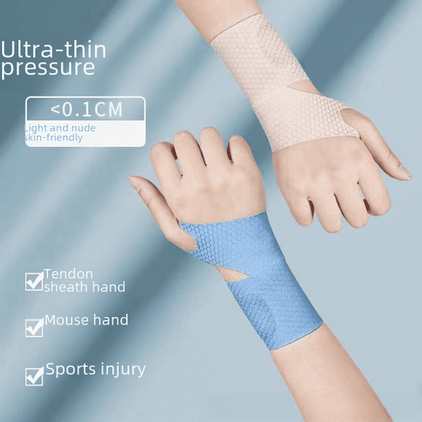 Muñequera protectora para esguince de muñeca, funda para tendón, deportiva, fina, para mujeres, para hombres y mujeres, funda para articulaciones para fitness